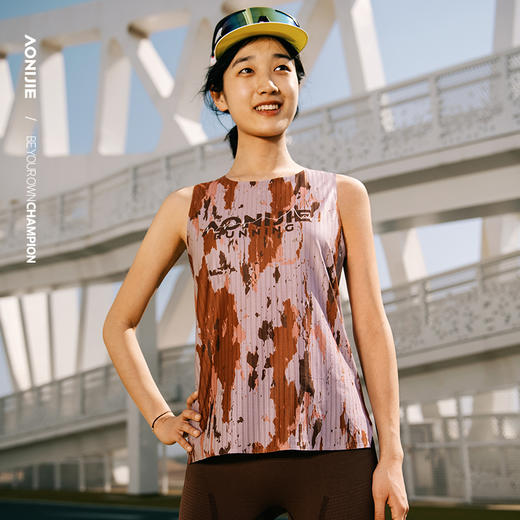 奥尼捷新款跑步背心专业运动速干T恤马拉松竞速背心女士透气坎肩FW6235 商品图4