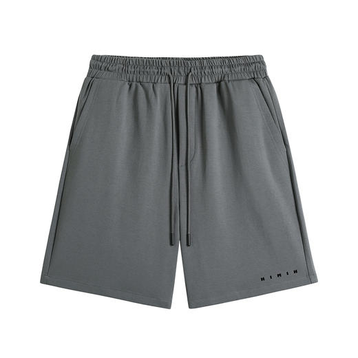 HIM漢崇  舒适透气休闲短裤简约撞色字母烧花运动五分裤 2026夏季 商品图4