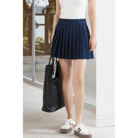 剩S/M/L/XL 气质百褶裙 2025夏季时尚高腰A字裙显瘦百搭半裙2645