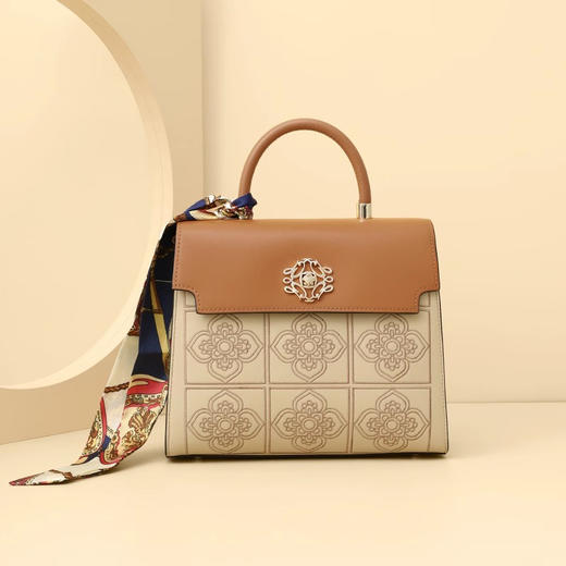 【预售3天】手提包国风质感女包大容量时尚撞色单肩包休闲气质包包DS056 商品图0