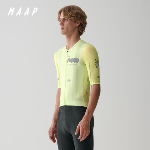 MAAP 男士 Aerate Pro Air Jersey 3.0 青柠色 短袖骑行服 商品图0