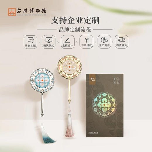 苏州博物馆 菱花照影手柄镜 商品图4