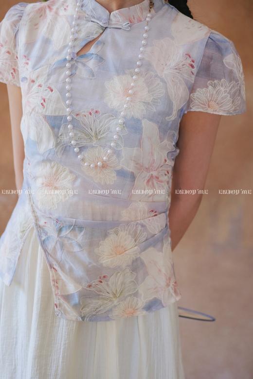 【门店同款】ENJOY夏季云敛-“鸾衿折桂”晚风清梦中式旗袍 162451613 商品图3