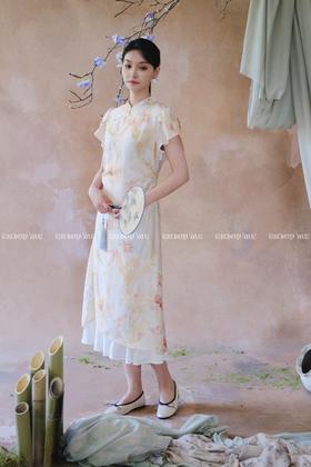 【门店同款】ENJOY夏季云敛-“鸾衿折桂”小满初晴中式旗袍 162505440