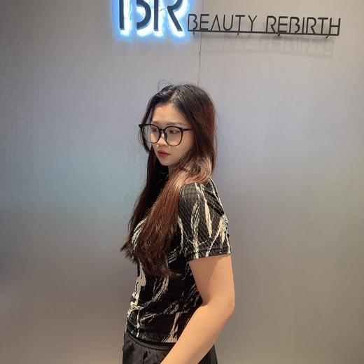 NY撞色花纹金属链短袖T恤50410（黑）夏季 152550090321 商品图2