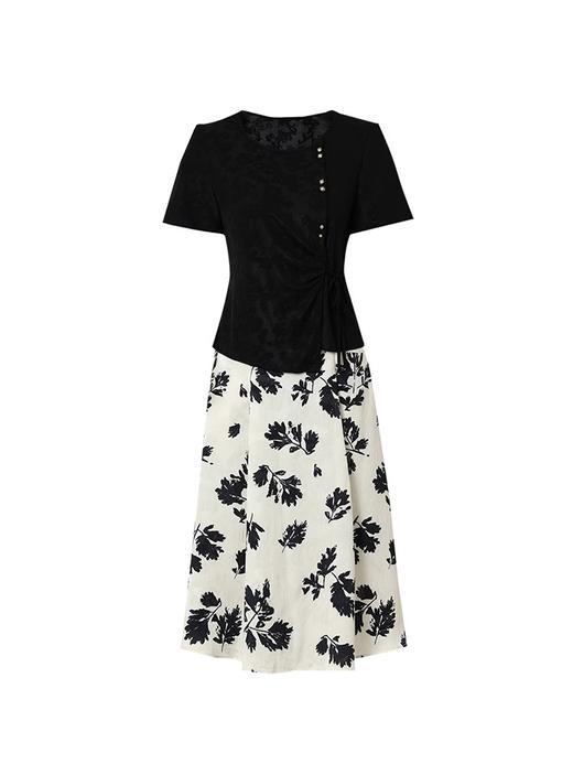 「自」全新升级全新升级【铂金会员266/天猫359/差价93】(99852)洛诗琳2025新款高级时尚气质休闲女士短袖女装两件套 商品图3