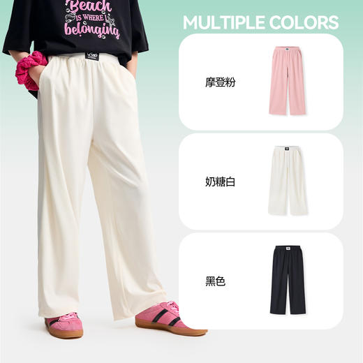 男女童全腰针织单裤夏季新款安奈儿童装小程序专享EM526118 商品图3