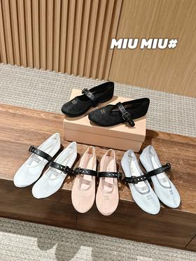 MIUMIUI2025/ss 缪缪网纱芭蕾舞鞋（HC）