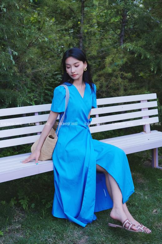 【门店同款】ENJOY夏季“后花园”侧边系带连衣裙 162543198 商品图2