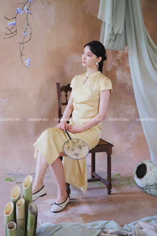 【门店同款】ENJOY夏季云敛-“鸾衿折桂”花衔风香中式旗袍 162552844 商品图11