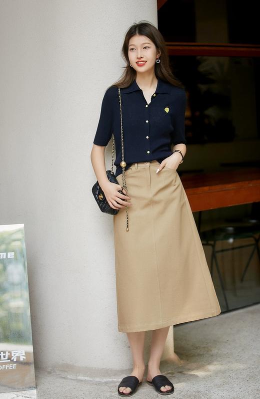 小虫刺绣钉珠桑蚕丝天丝混纺针织上衣开衫 商品图8