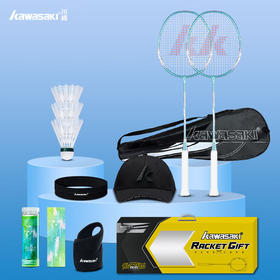 【小家电】川崎羽毛球拍运动套装IRON-007 黄色礼盒装（套装18）HF