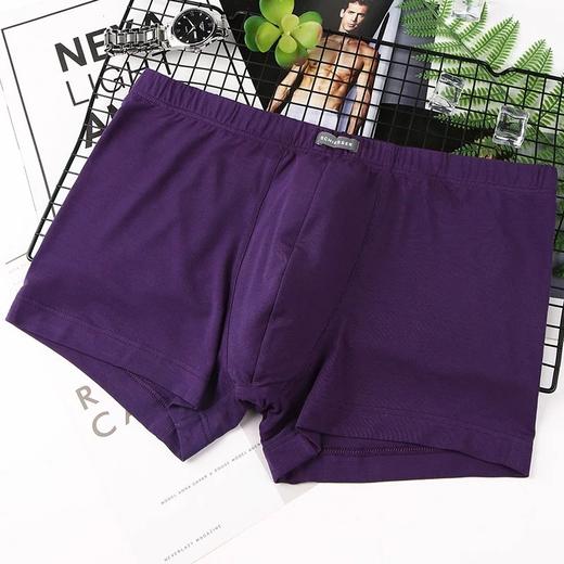 【经典莫代尔超值购】SCHIESSER/舒雅男士莫代尔透气中腰平角内裤四角裤单条装35/11835T 商品图2