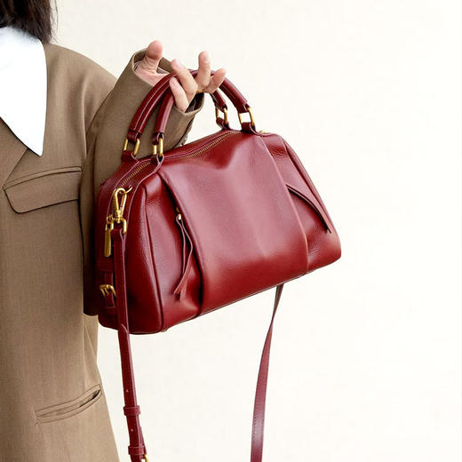 【预售3天】波士顿女包2025新款大容量多功能时尚手提包小众单肩包YM6055 商品图1