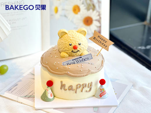 《有贝而来》动物奶油蛋糕 商品图0