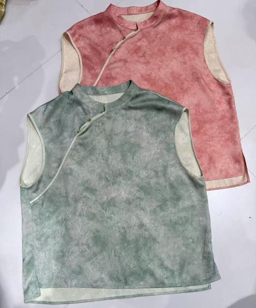 【门店同款】ENJOY夏季云敛-“鸾衿折桂”素茶中式上衣 162793808 商品图2