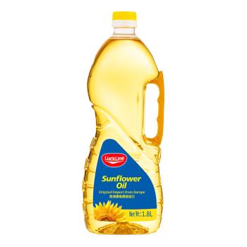 洛克莱LuckLine乌克兰原瓶原装进口葵花籽油1.8L 物理压榨食用油植物油 /粮油调味 /食用油 /葵花籽油 商品图4
