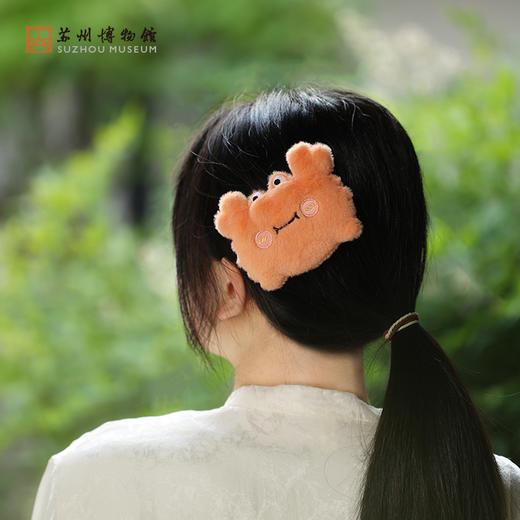 苏州博物馆 萌物毛绒发卡 商品图4
