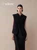 丝所｜S23N001 惊鸿斜襟马甲［ 黑A  / 白B  ] 商品缩略图5