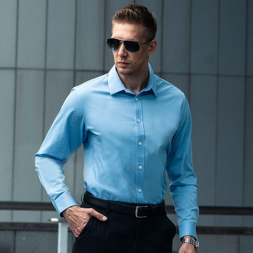 二代龙牙暗轩长袖商务衬衫 商品图3