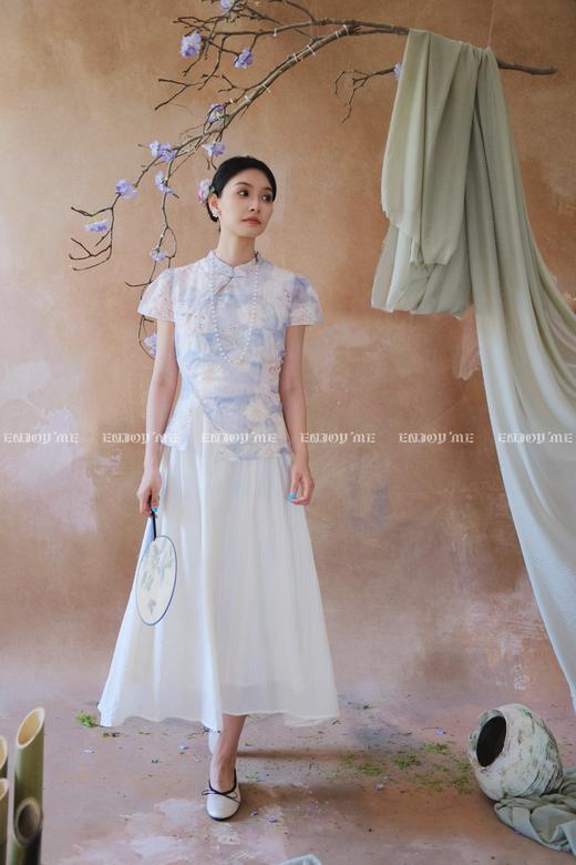 【门店同款】ENJOY夏季云敛-“鸾衿折桂”晚风清梦中式旗袍 162451613 商品图0