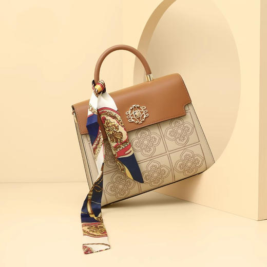 【预售3天】手提包国风质感女包大容量时尚撞色单肩包休闲气质包包DS056 商品图1