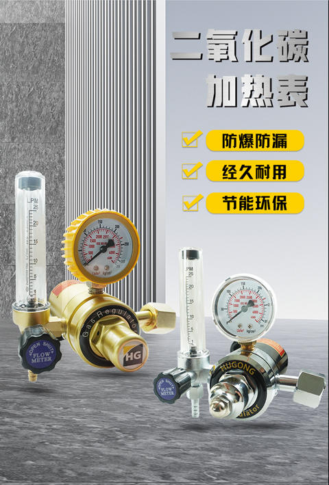 上海沪工【二氧化碳气表氩气表】 气表36V压力表气表气体流量计减压表CO2 商品图3