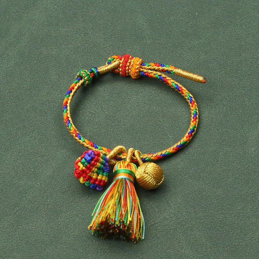 吉绳记2025新款端午节五彩绳艾草香包儿童手链礼物女手工编织手绳 商品图8