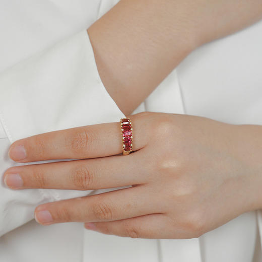 【高级珠宝】绮梦系列 | 鎏金涟漪钻石戒指1 商品图2