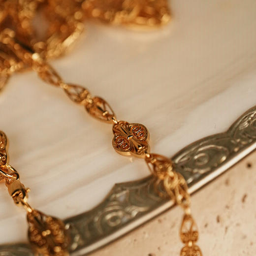 订购8周到｜Bohemian Rhapsodie-Simone Long-镀金 镂空 项链［法国设计师］ 商品图3