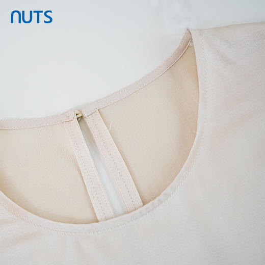 NUTS夏季新品纯色圆领宽松气质短袖套头衫429011357 商品图2