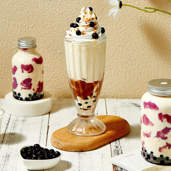 展艺免煮珍珠粉圆100g*3 冲泡自制清补凉奶茶波霸黑糖甜品烘焙原料 /粮油调味 /烘焙原料 /饮品原料 商品图1