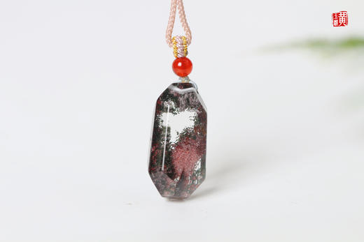 【丹胧】红幽灵水晶吊坠 配精美挂绳 商品图0