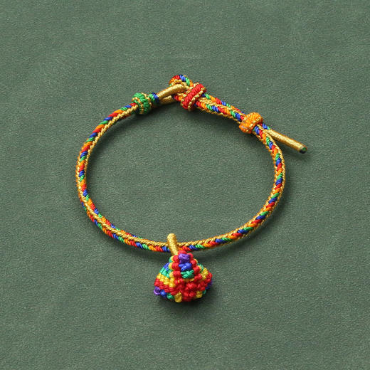 吉绳记2025新款端午节五彩绳艾草香包儿童手链礼物女手工编织手绳 商品图6