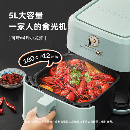 大宇 空气炸锅K11 5L大容量 一锅多用 满足一家日常料理 72小时发货 商品图2