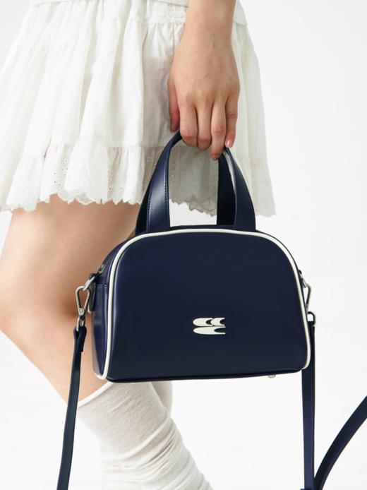 CryingCenter 学院运动波士顿藏青色mini中号大容量学生手提单肩 商品图0