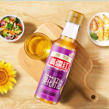 满疆红 食用油 小榨原香葵花籽油238ml*6整箱装 小巧便携不浪费 /粮油调味 /食用油 /葵花籽油 商品图2