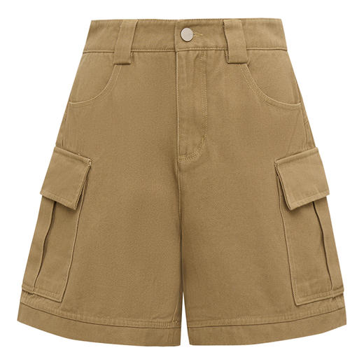 【2件9折】【Petit Bari】(多色)工装口袋阔腿短裤运动阔腿裤休闲 商品图2