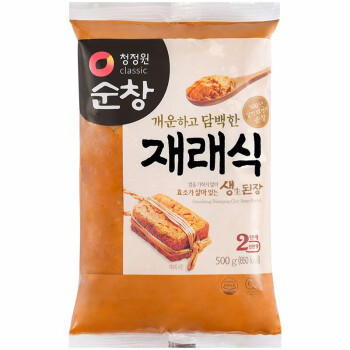 清净园韩国进口 传统生大酱 500g袋装 韩式大酱汤石锅拌饭酱火锅底料 /粮油调味 /调味品 /西式酱料 商品图3