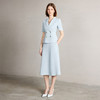 IWY/清新蓝色西装套裙女夏季短袖职场通勤伞裙两件套工作服CS2268 商品缩略图3