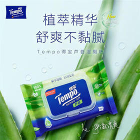 得宝芦荟湿厕纸 40片*10包 植萃精华 可冲散 湿纸巾 私处厕纸 /家庭清洁/纸品 /清洁纸品 /抽纸