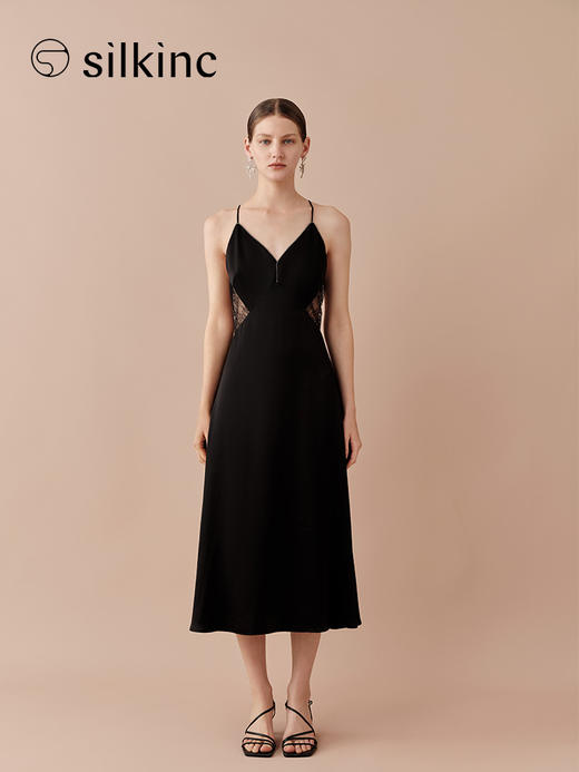 丝所｜24W026A 蕾丝小礼裙［ 黑 ] 商品图1