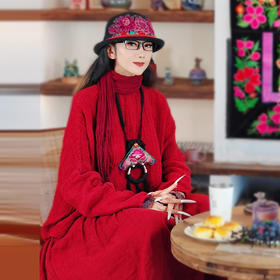 【访谈同款】岚岫游云上衣半裙套装 | 中国红大气 | 现货加急发