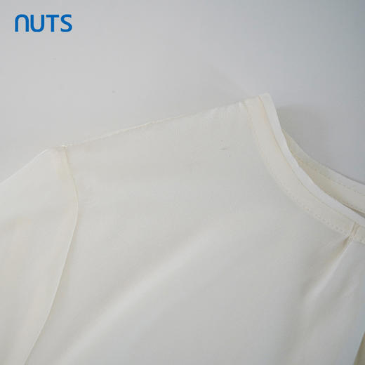 NUTS夏季新品纯色圆领时尚气质百搭长袖套头衫428012541 商品图2