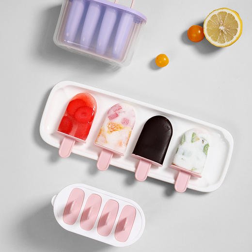 【雪糕模具】美丽雅雪糕盒 冰格冰块模具家用食品冰棍冰棒冰淇淋冻冰糕自制冰盒级双层冰糕盒（颜色随机） 商品图3