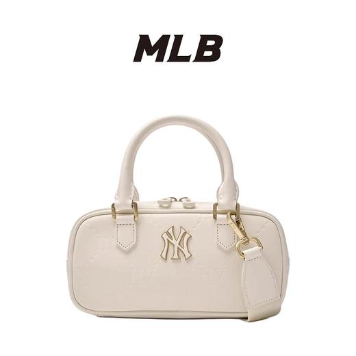 【MLB保龄球包】MLB暗纹老花吐司棒球方包纯色单肩手提包斜挎包男女同款情侣款 商品图0