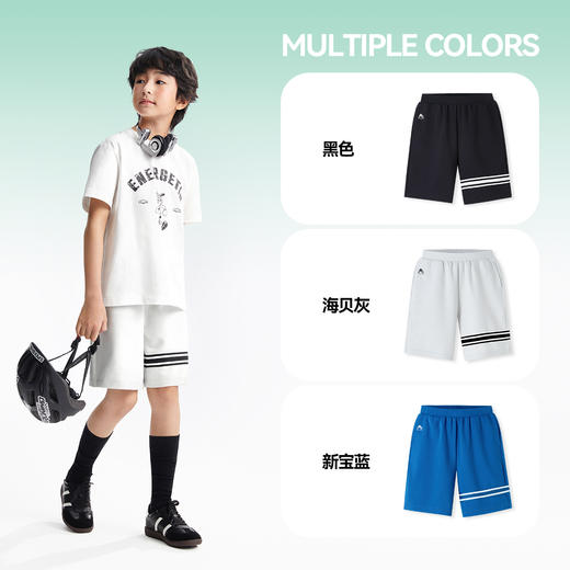 男童全腰针织中裤夏季新款安奈儿童装EB526111 商品图3