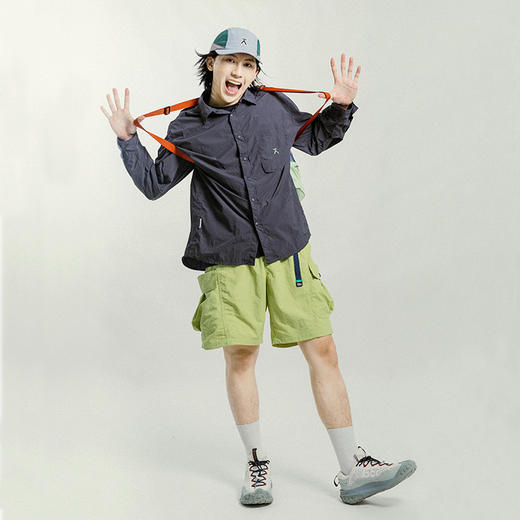 【出游季特惠】ACMEITEM爱棵米 户外亲子防泼水运动短裤宽松夏季休闲裤子男女GAG3221005C GAG3221016C 商品图2
