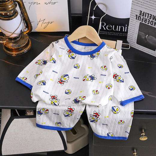 【2025纯棉7分空调服】儿童家居服套装夏季新款纯棉睡衣空调服宝宝夏款 商品图9