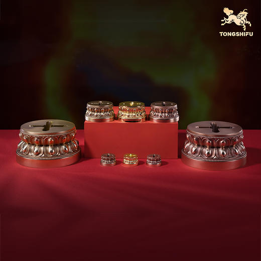 铜师傅《金刚杵底座》黄铜紫铜树脂底座 商品图0